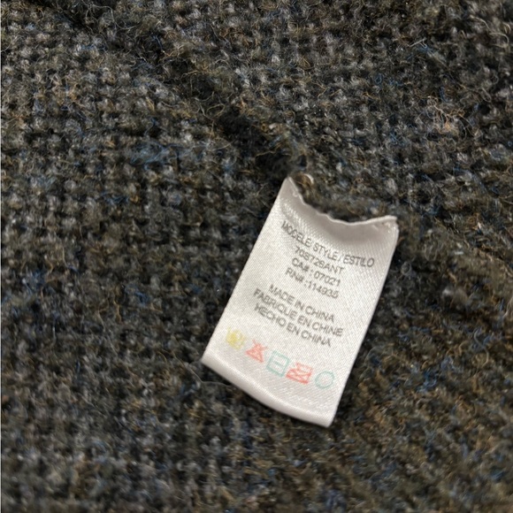 Moth Anthropologie Camo Dark Green Cardigan Size Large - Picture 7 of 8